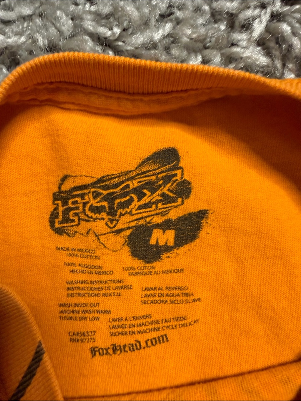 FOX Racing Orange Shirt - Picture 4 of 4